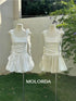 Ladies Stylist Sleeveless Mini Ballon Skirts Dress